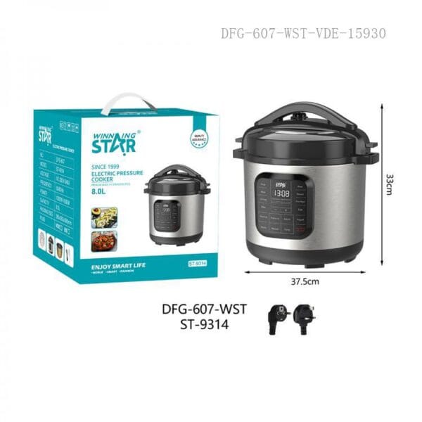 1300W 8L Electric Pressure Cooker