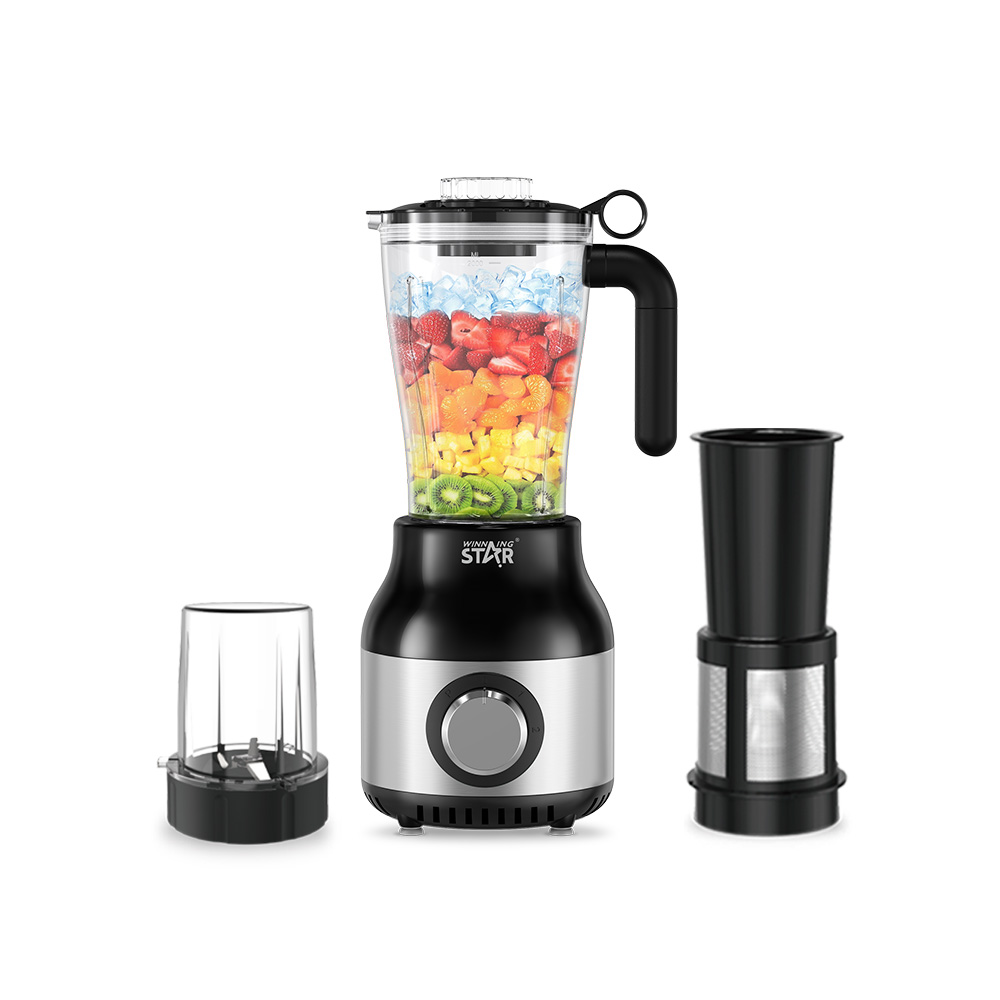 3-in-1 Blender, Juicer & Auto Coffee Food Mixer with Stainless Steel Jars