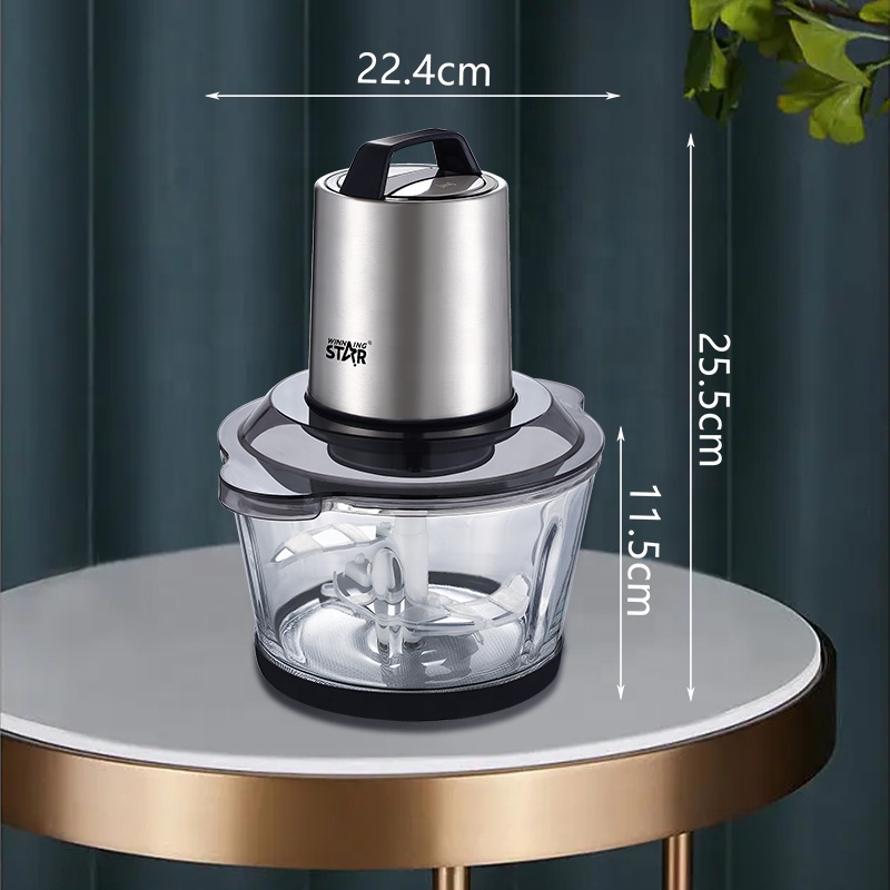 3L Glass Bowl Multi-Functional Quick Food Chopper