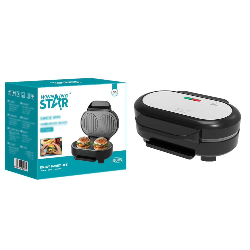 Electric Sandwich Maker & Hamburger Press Machine