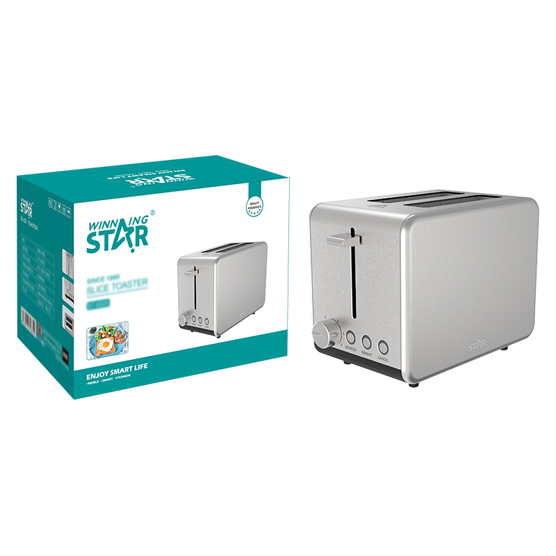730W-870W 2-Slice Stainless Steel Electric Toaster