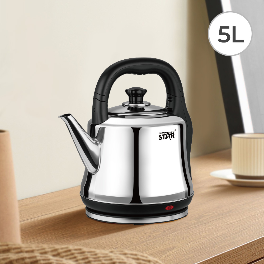 1800W 5L Stainless Steel Electric Kettle with Temperature Control