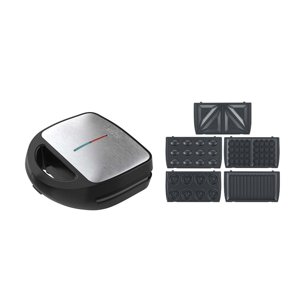High-Quality 5-in-1 Breakfast Sandwich, Waffle & Donut Maker Set