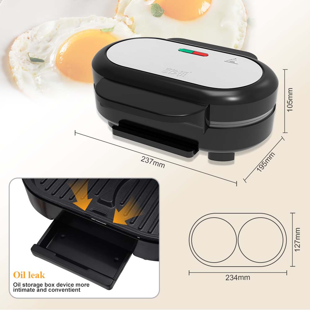 Electric Sandwich Maker & Hamburger Press Machine