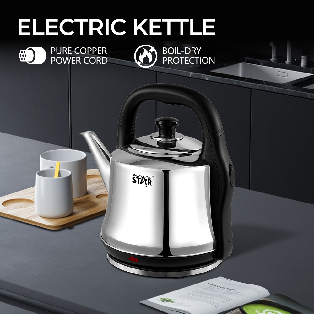 1800W 5L Stainless Steel Electric Kettle with Temperature Control