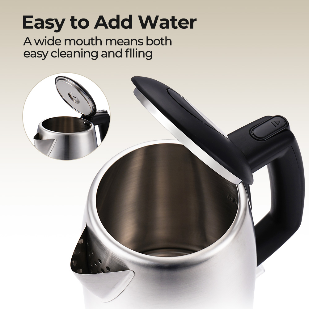 1500W 1.8L Stainless Steel Tea Kettle