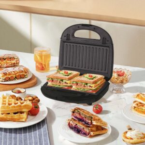 High-Quality 5-in-1 Breakfast Sandwich, Waffle & Donut Maker Set