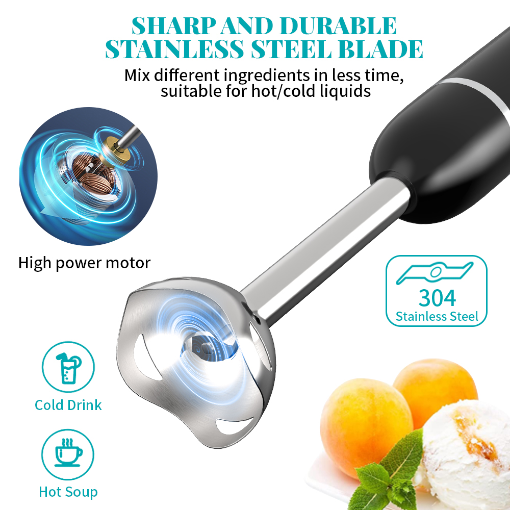 400W Multi-Purpose Immersion Hand Blender & Meat Mixer