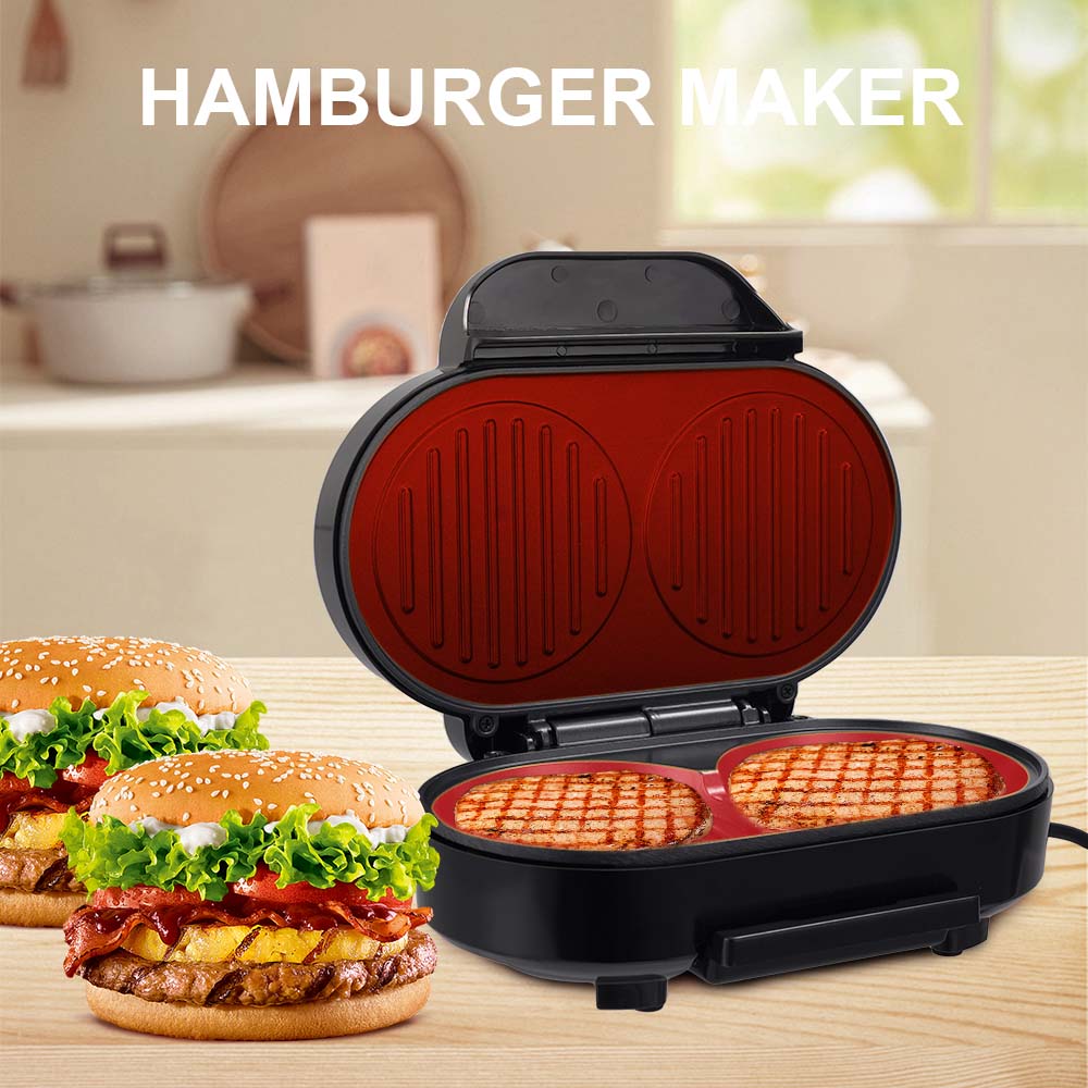 Electric Sandwich Maker & Hamburger Press Machine