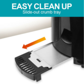 750W 2-Slice Electric Pop-Up Toaster
