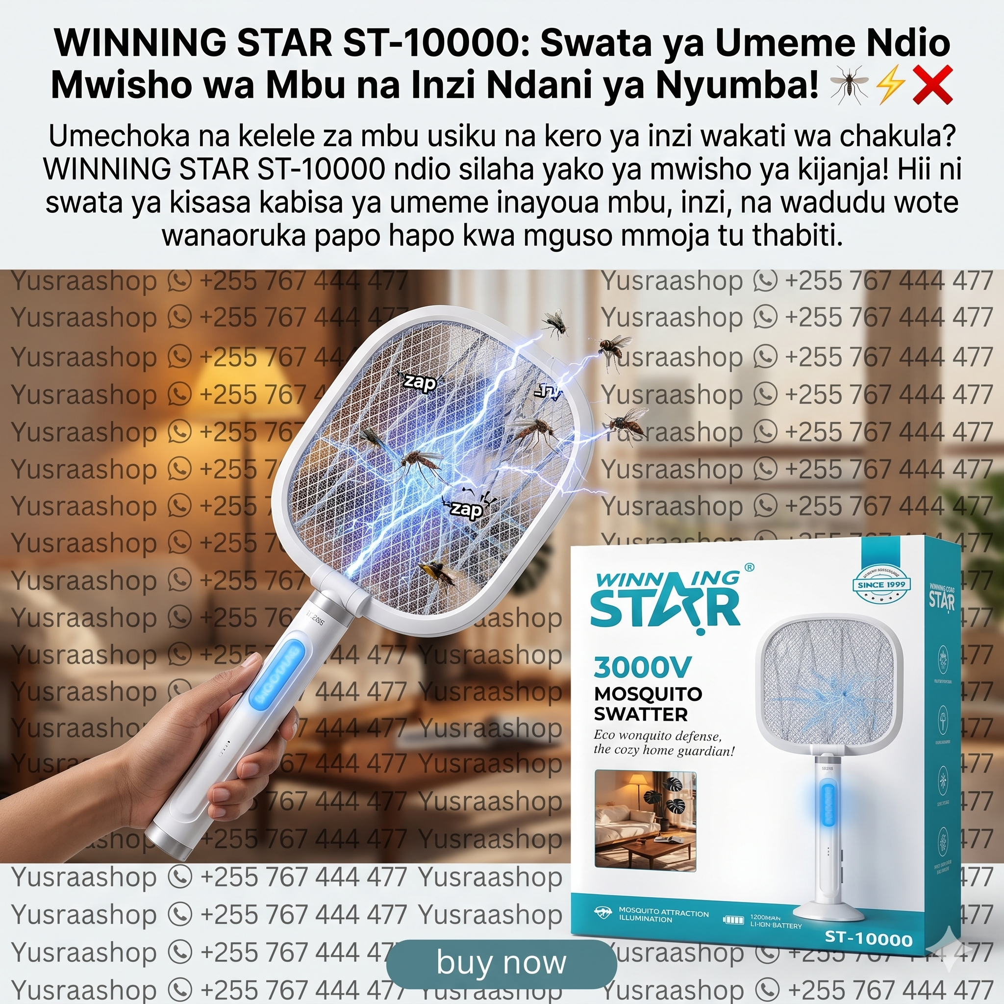 3000V electric mosquito swatter