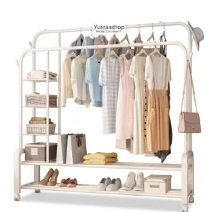 RACK YA KISASA YA KUTUNZIA NGUO NA VIATU (MODEL YP-618)