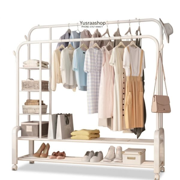 RACK YA KISASA YA KUTUNZIA NGUO NA VIATU (MODEL YP-618)