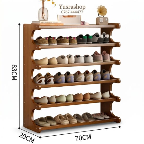 RAFU YA KISASA YA VIATU (WOODEN SHOE RACK)