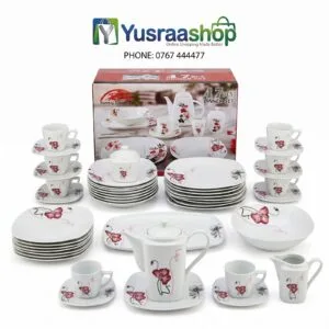 DINNER SET YA KIFALME VIPANDE 47 (SQUARE DESIGN)