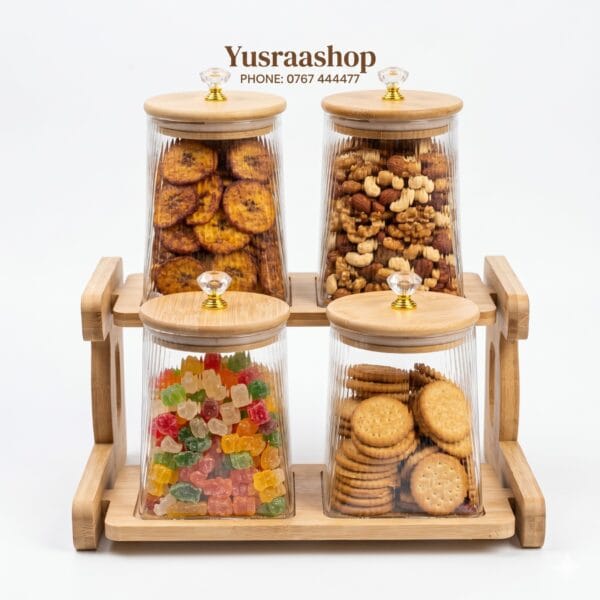 SPICE JAR SET NA STENDI YA KISASA (4PCS)