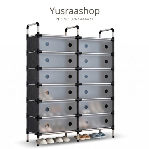 DOUBLE COLUMN MODERN SHOE RACK
