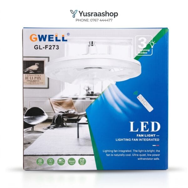 GWELL GL-F273 LED FAN LIGHT – MWANGA NA UBEPO WA KISASA CHUMBANI KWAKO! 💡🌀✨
